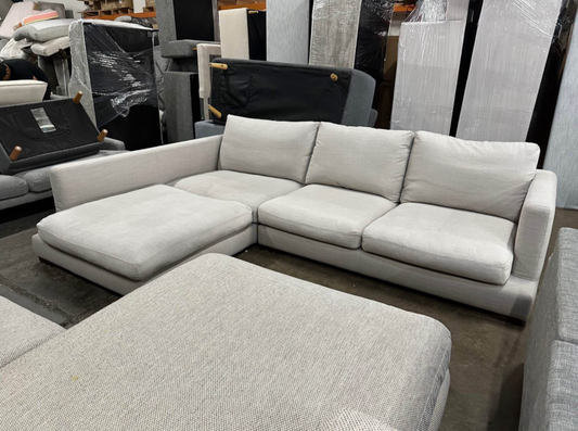 Beautiful light grey color super comfy Freedom Hamilton  couch. All cushion covers removable and machine washable.