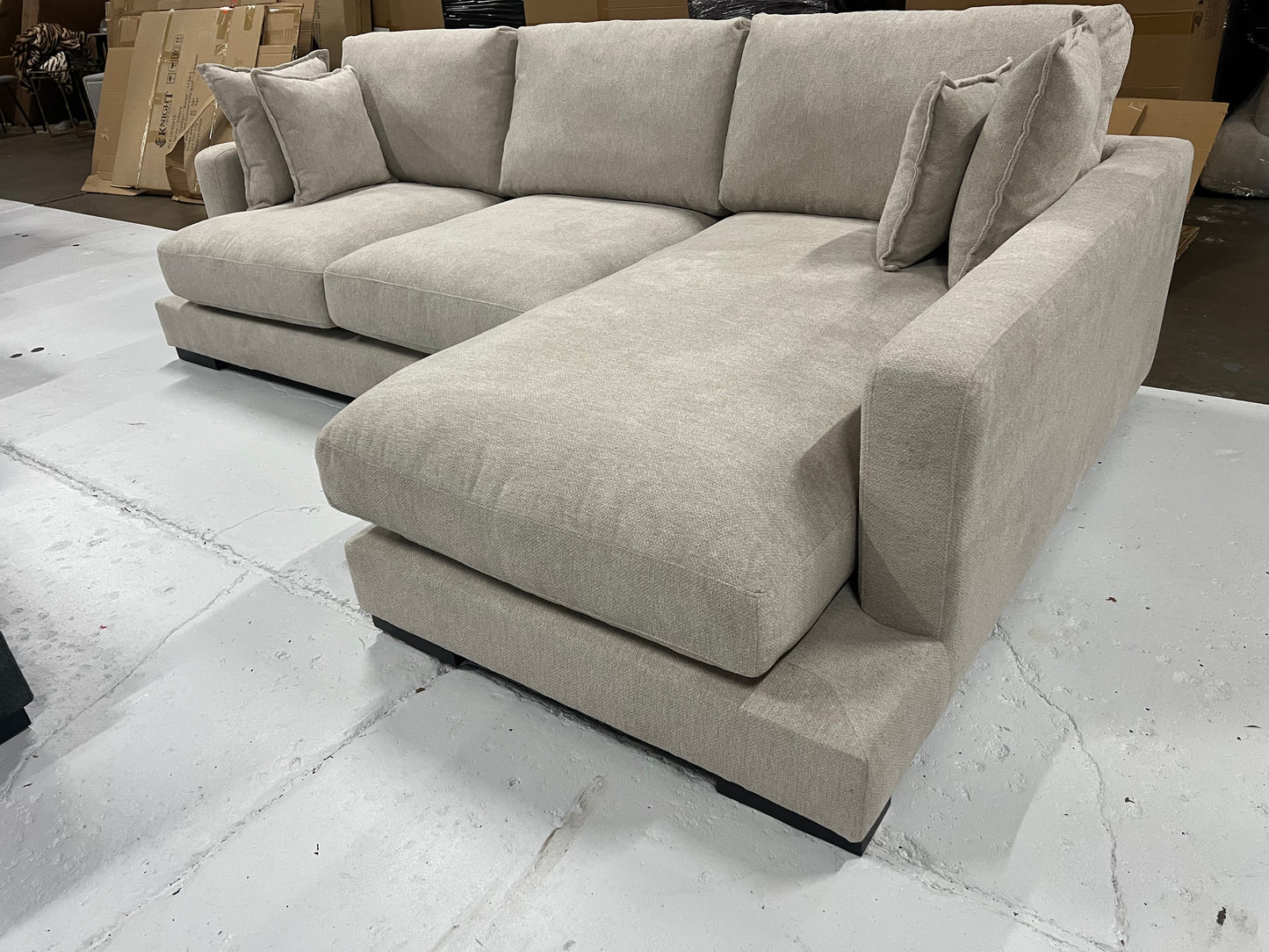 Tiffany feather filled cushions.