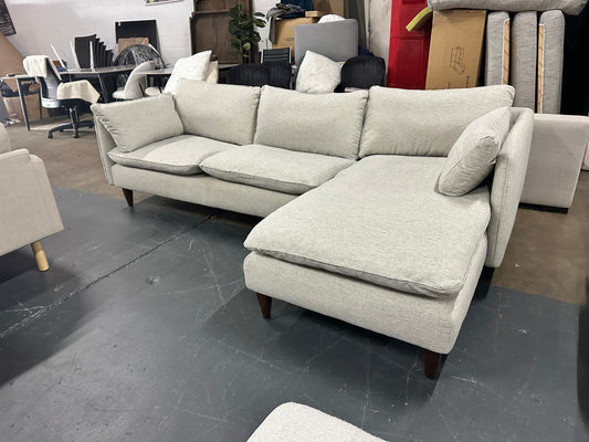 Freedom Feather-Filled L Shape Sofa – As New Condition