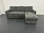Lisa Sofa Bed, Dark grey/ Charcoal color