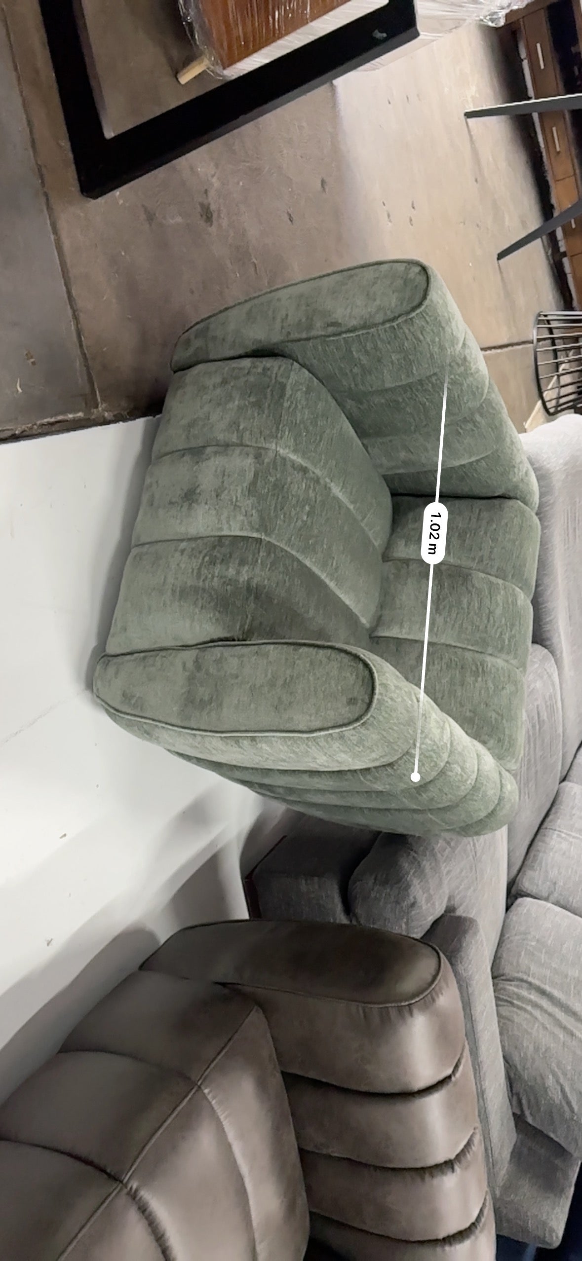 Aston Olive Green swivel armchair