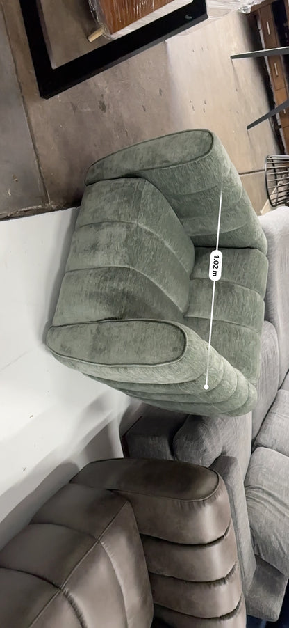 Aston Olive Green swivel armchair