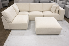 Oslo Luxe Modular Sofa. 5 Separate pieces light cream color