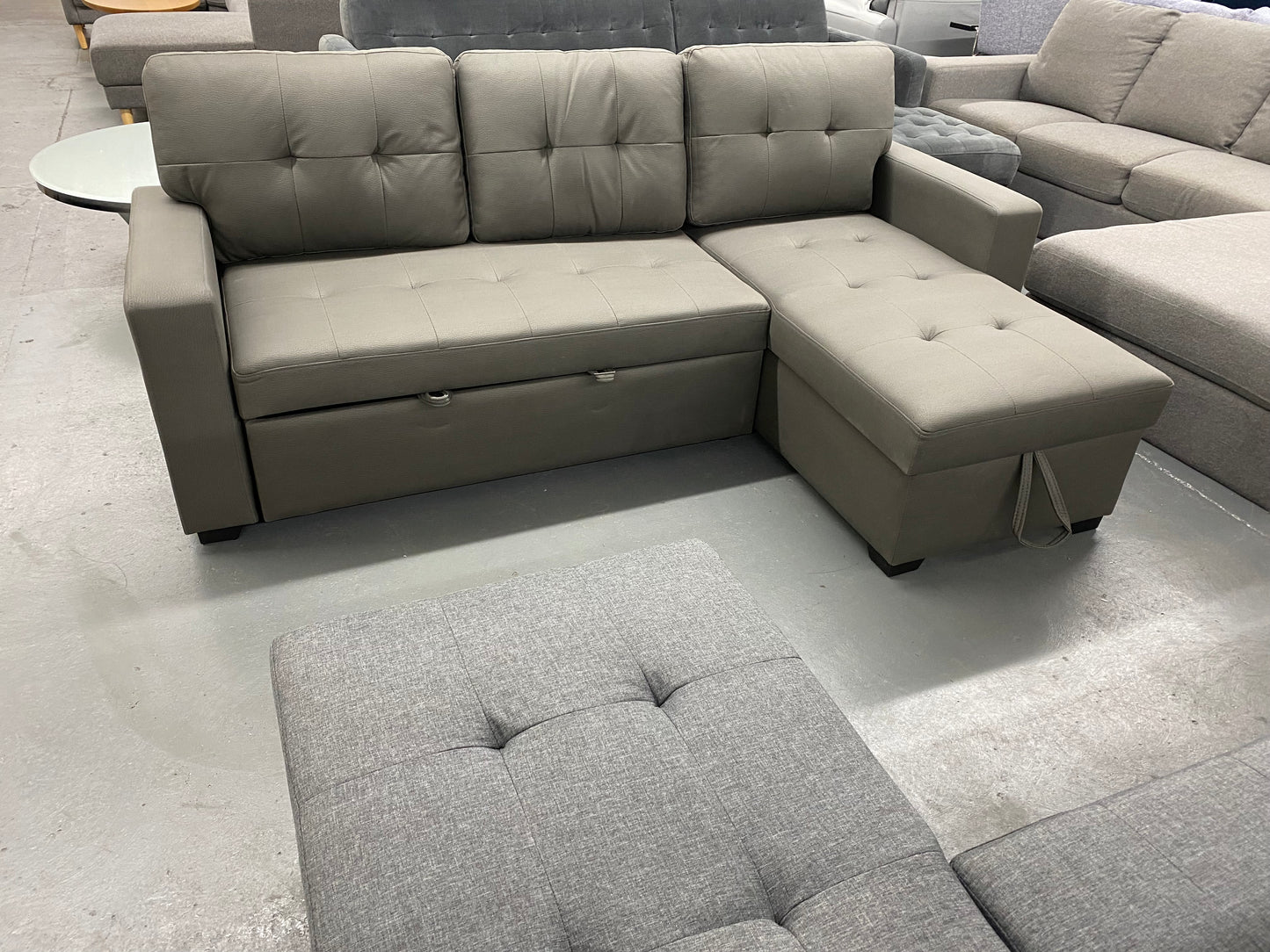 Lisa Sofa Bed with Storage (Dark Grey)