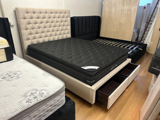 King Bed Frame with Mattress