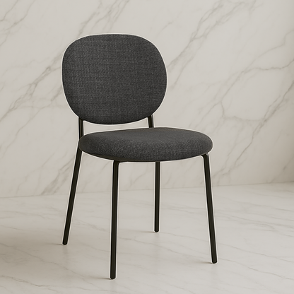 Noir Curve Upholstered Dining Chair