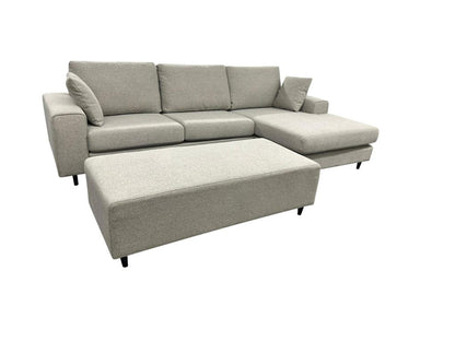Prada Reversible Chaise Sofa with Ottoman and Two Seater