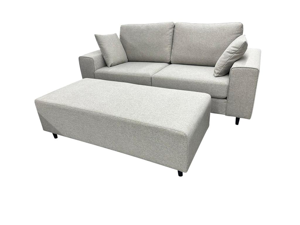 Prada Reversible Chaise Sofa with Ottoman and Two Seater