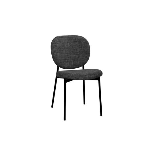Noir Curve Upholstered Dining Chair