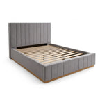Solid Upholstered Bed Frame