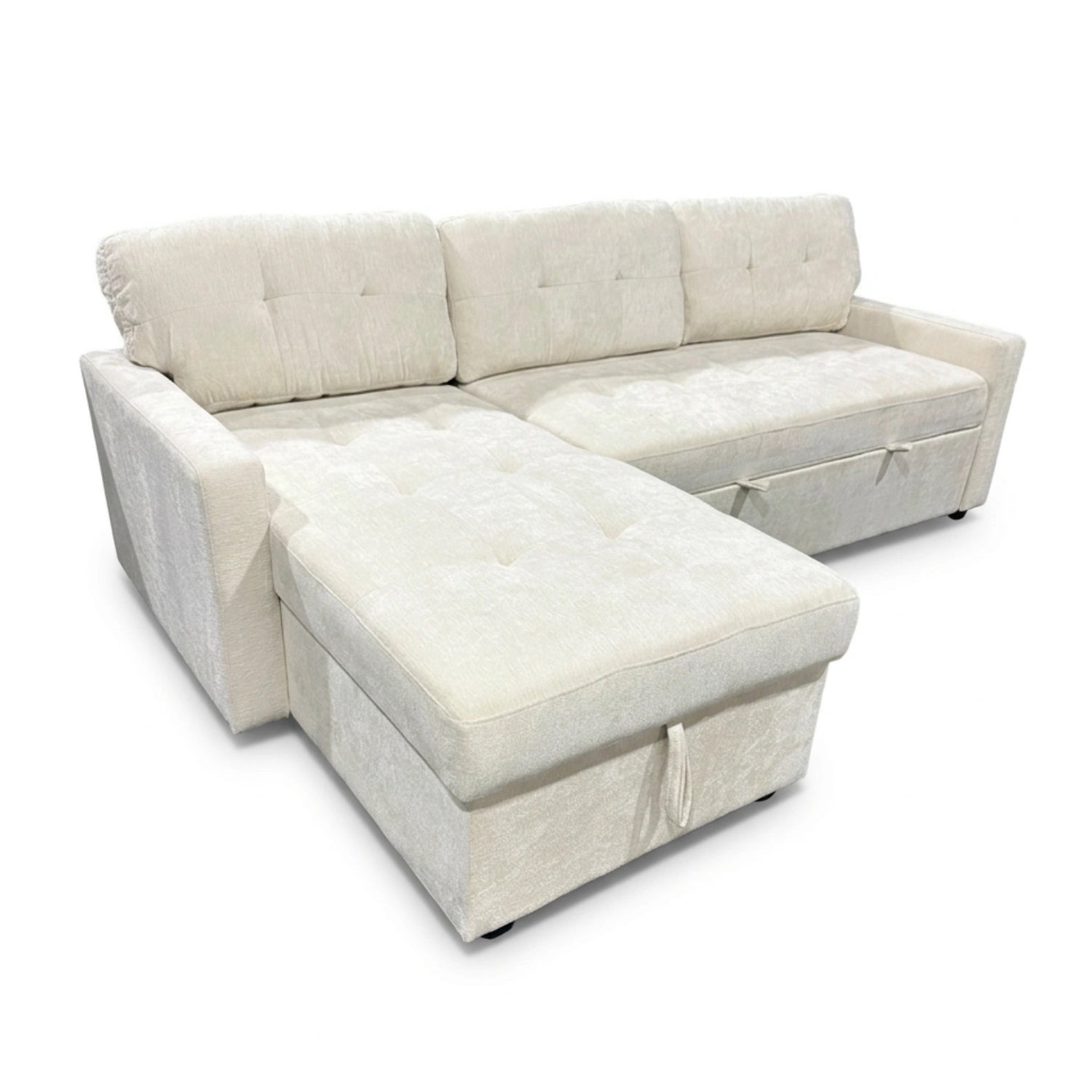 Brand new Lisa Tufted Sofa with storage - Light Cream