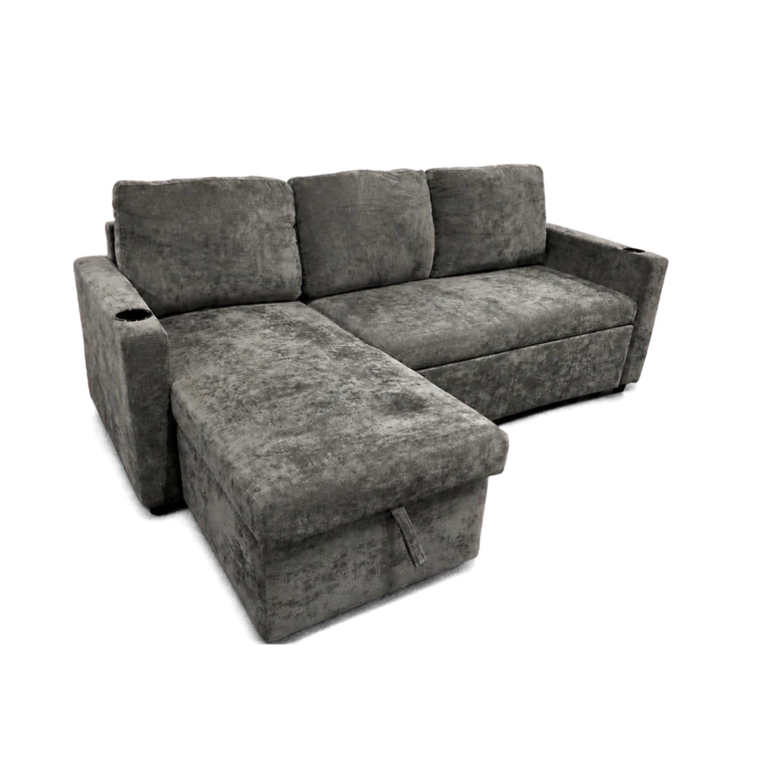 Lisa Sofa Bed, Dark grey/ Charcoal color