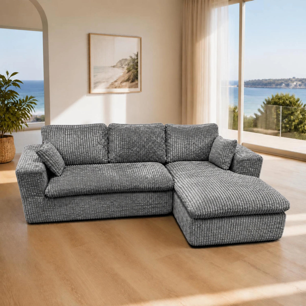 Brand new Cloud Compressed Sofa  - Grey
