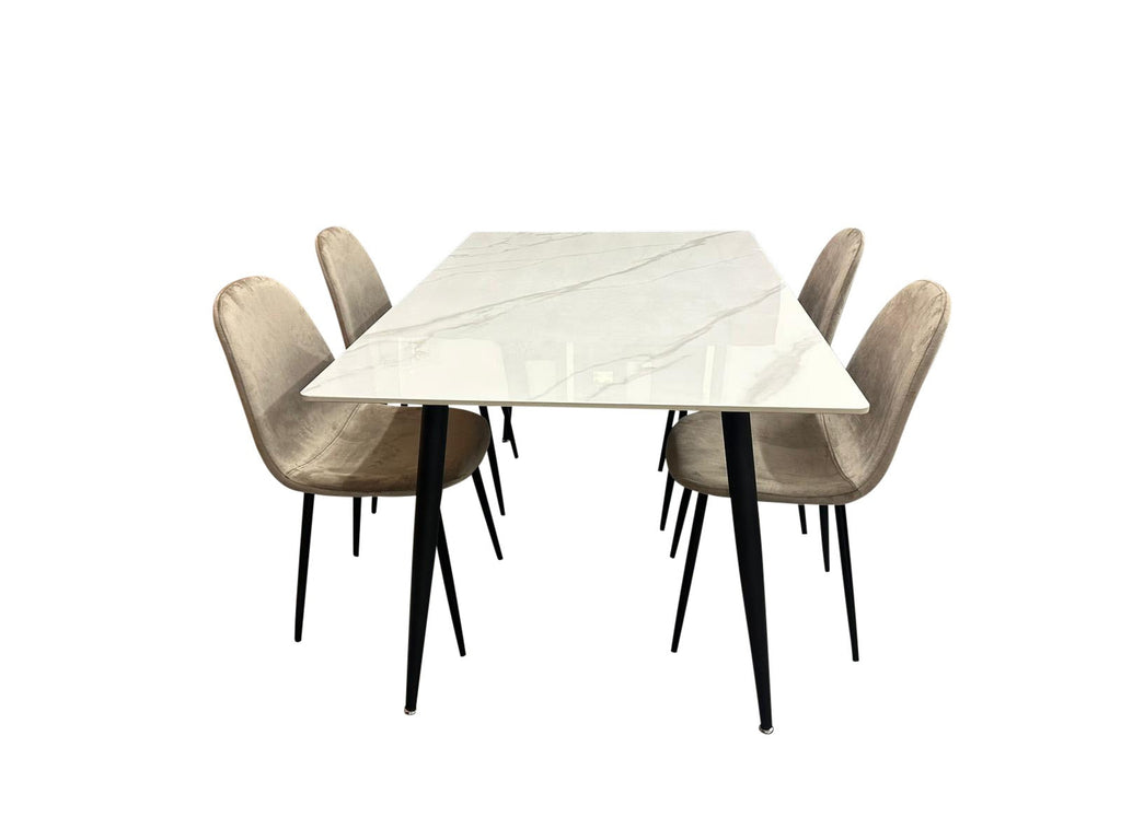 Stone Table Dining Set
