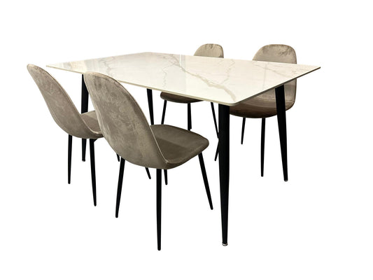 Stone Table Dining Set