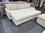 Brand new Lisa Tufted Sofa with storage - Light Cream