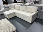 Brand new Lisa Tufted Sofa with storage - Light Cream