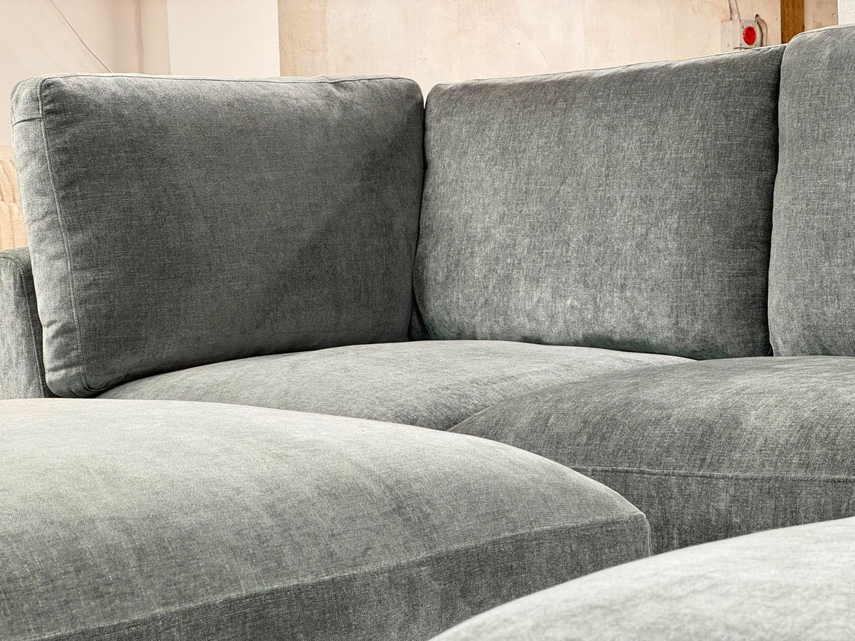 L Shape Wonda Modular Sofa – Dark Grey