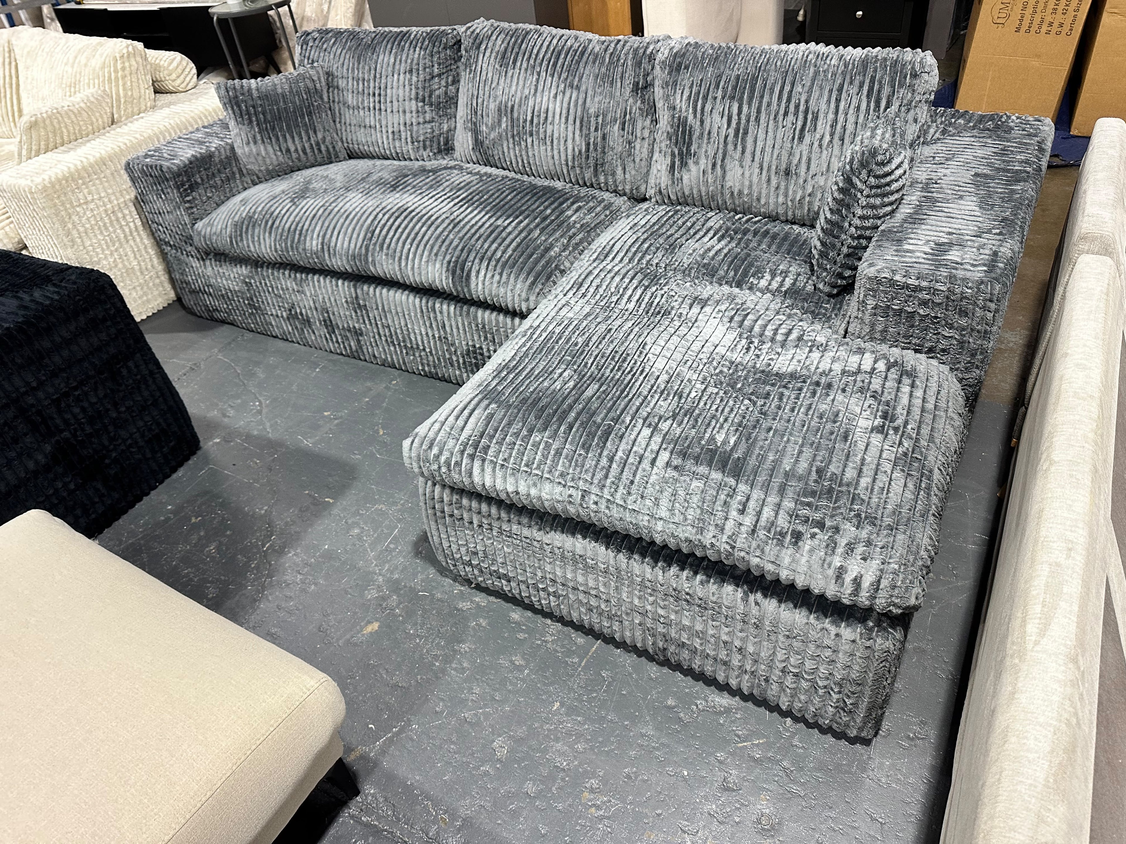 Brand new Cloud Compressed Sofa  - Grey