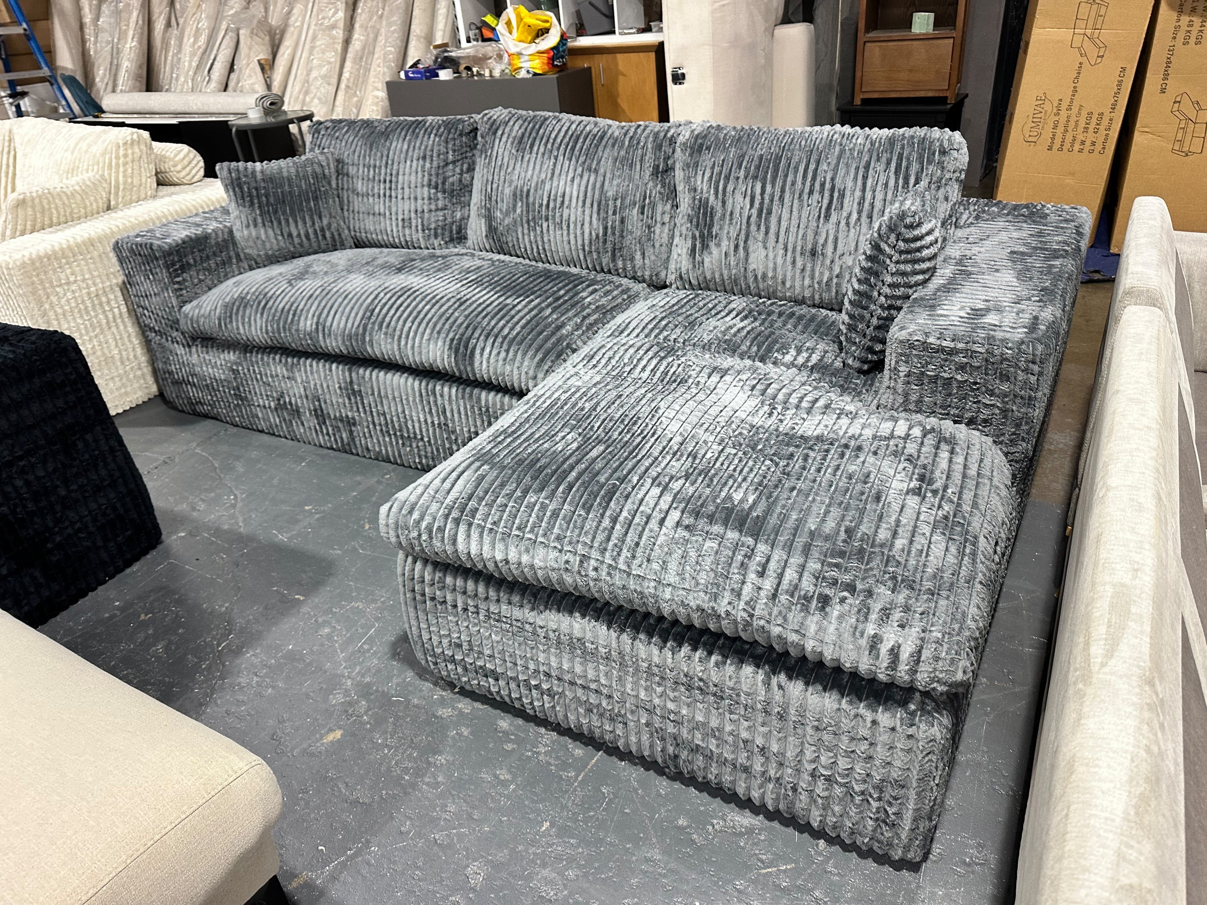 Brand new Cloud Compressed Sofa  - Grey