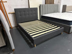 Solid Upholstered Bed Frame
