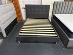 Solid Upholstered Bed Frame