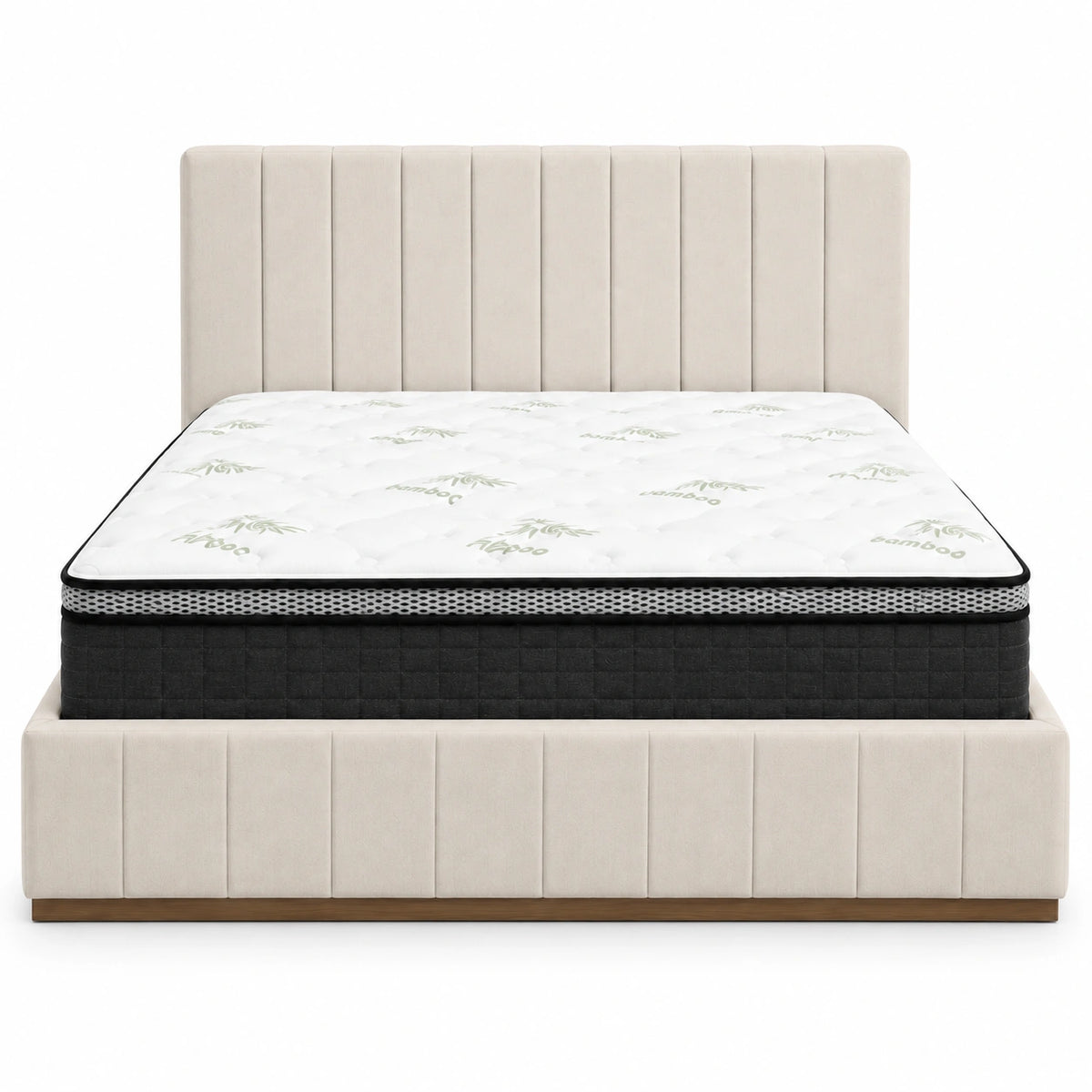 Compact practical sofabed and queen bed set