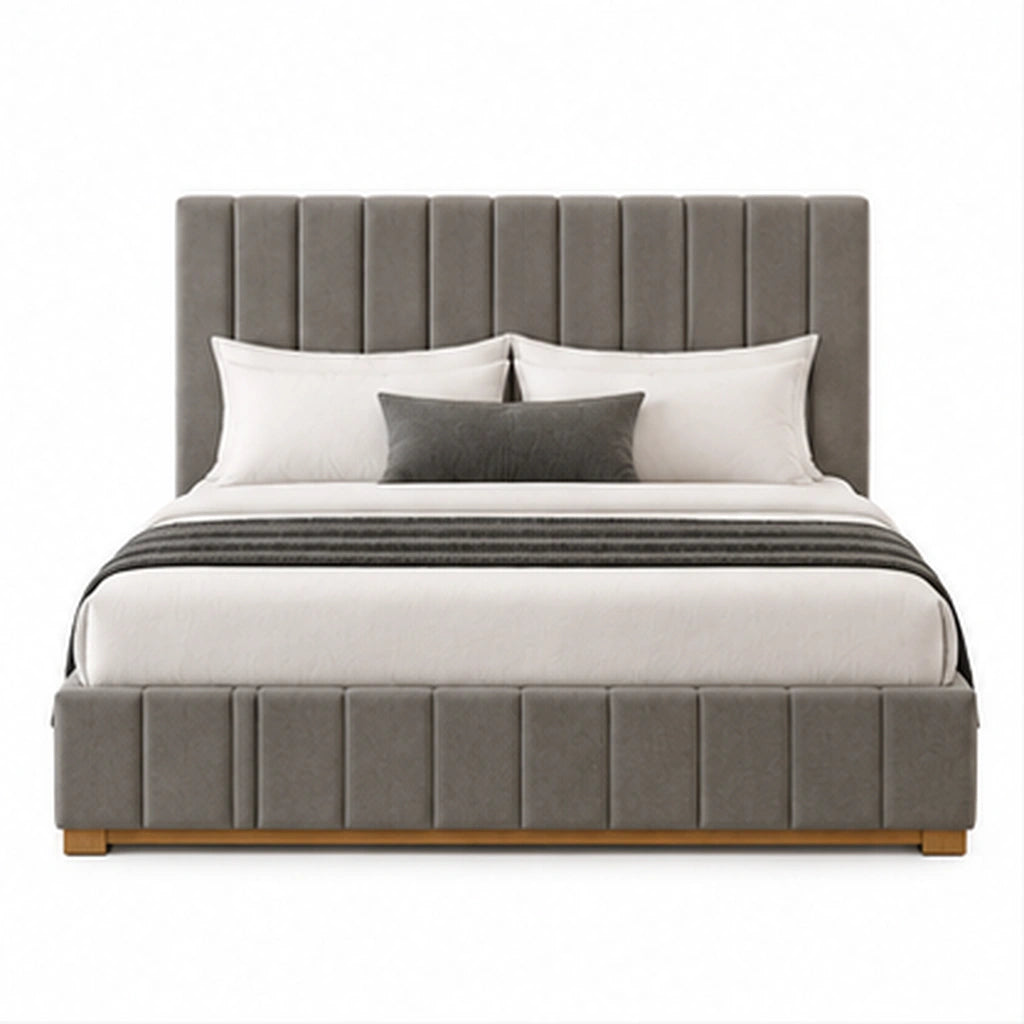 Compact sofabed with storage and queen bed set