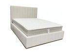 Cream Bed & Mattress Set