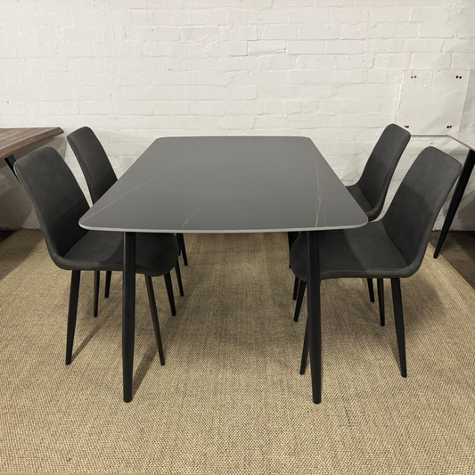 Dineux Dining Set - Table & 4 Chairs