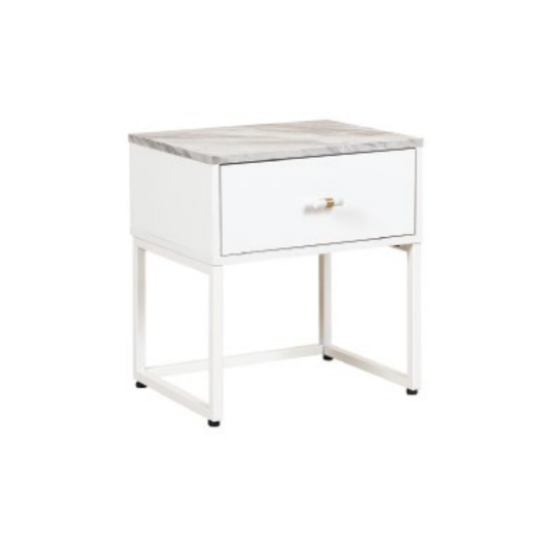 FARAH BEDSIDE TABLE WHITE