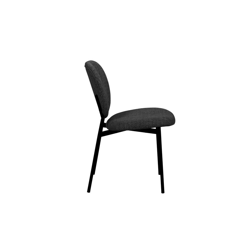 Noir Curve Upholstered Dining Chair