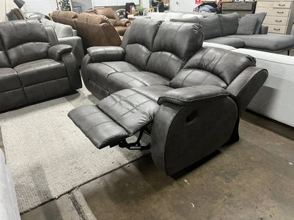 Urban Comfort Duo Set – Wipeable Techno-Fabric Recliner Sofa & Marble Dining Table (4 Chairs)